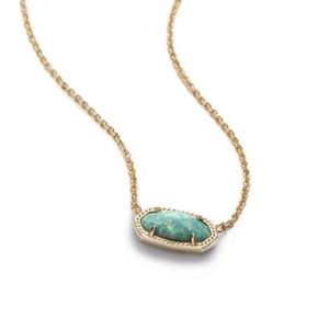 Elisa Necklace in Aqua Kyocera Opal
